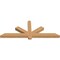Ekena Millwork Kennewick Timber Gable Bracket, Western Red Cedar, 60"W x 22"H x 3 1/2"D x 3 1/2"F, 9/12 Pitch GBW060X22X0404KEN00SWR - alternate 2